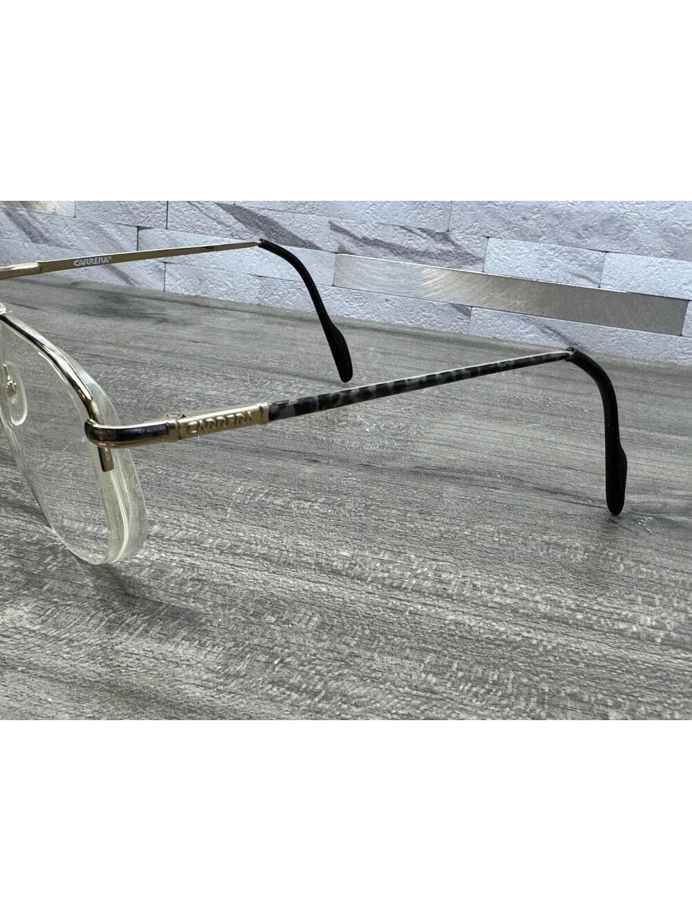 Vintage Carrera Eyeglasses 5795 80's Aviator Gold Frame 57[]18-145 Glasses Rare